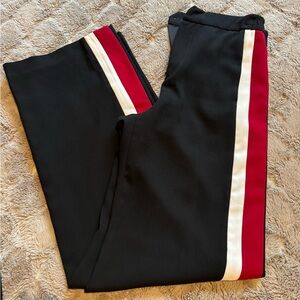 Wide leg black and red Zara pants size small